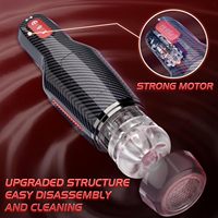 3D Realistische Texturierte Blowjob-Sexmaschine Freihändiger Taschenmuschi-Masturbator mit Heizfunktion Automatischer Saug-Masturbationsbecher für Männer