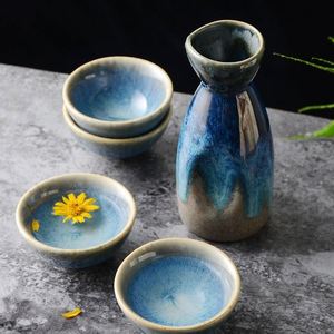 Juego de Sake Japonés Retro de Cerámica, Tazas para Degustación de Vino y Té, Taza de Sake Japonesa - Product Image 3