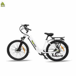 Stock UE Vélo électrique de tourisme <span class=keywords><strong>vintage</strong></span> pour femmes de 26 pouces 500W avec batterie intégrée Vélo de ville Vélo électrique - Product Image 4