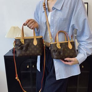 Women's Vintage Print <b>Bucket</b> Bag with Geometric Pattern, with Zipper Design, Multi-purpose Handbag.1009-1 - Product Image 3