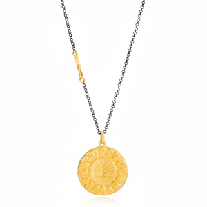 Colgante Vintage de plata chapada en oro de 22K, venta al por mayor, joyería de plata de ley 925 hecha a mano turca - Product Image 2
