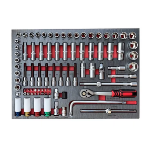 Coffret à outils mécaniques multifonctionnel à sept niveaux, type chariot, 352 pièces, robuste, pour la réparation automobile et l'entretien domestique - Product Image 3