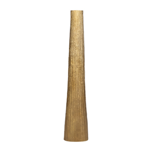 Vaso da terra conico moderno in metallo e alluminio per soggiorno, camera da letto, ufficio domestico - Product Image 1