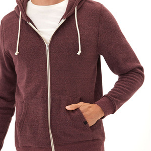 Sweat à capuche zippé pour homme, taille adulte, personnalisé, en tissu polaire respirant, fabrication de vêtements décontractés solides, chaud pour l'hiver - Product Image 4