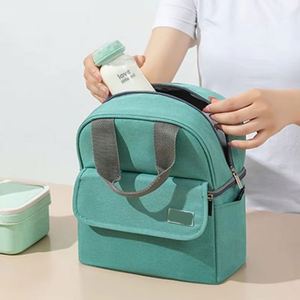 Sac isotherme double couche épaissi pour femme, sac à dos portable pour repas et aliments pour bébé, pochette réfrigérante - Product Image 3