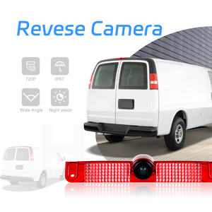 Podofo pour Chevy Express Van 2003-2017/GMC <span class=keywords><strong>Savana</strong></span> Van 2003-2017 étanche voiture vue arrière caméra de recul feu stop Vision nocturne - Product Image 4