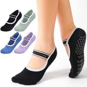 Chaussettes de yoga Pilates professionnelles en coton peigné pour femmes - Product Image 1