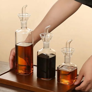 Fabriek 500Ml Olijfolie Glas <span class=keywords><strong>Dispenser</strong></span> Azijn Cruet Salade Dressing Glas Olie Fles Vinaigrette Olie <span class=keywords><strong>Dispenser</strong></span> Met Tuit - Product Image 3