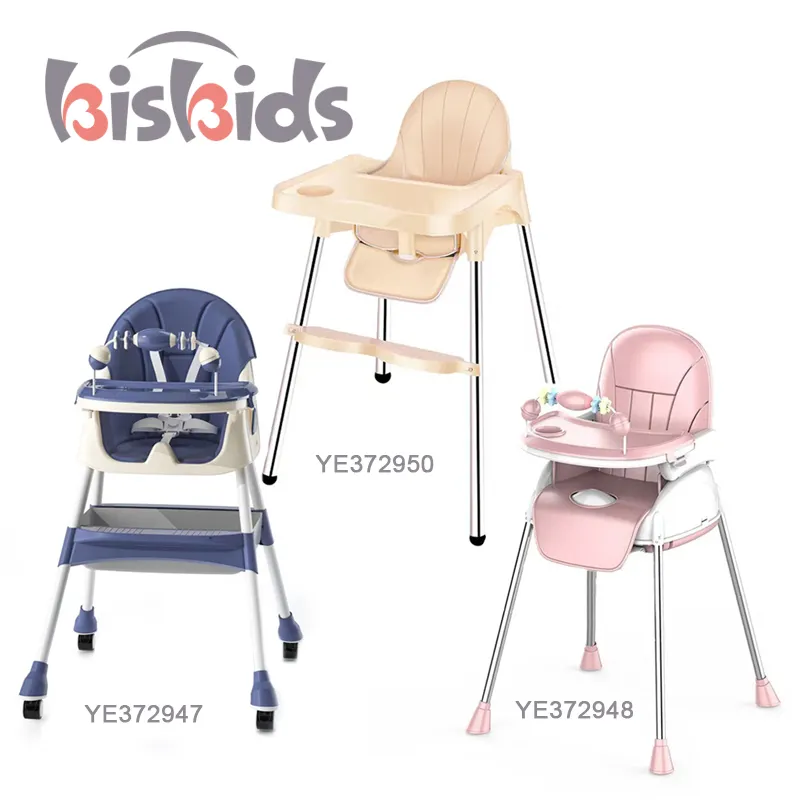 2023 портативный высокий стул с регулируемой высотой и откидной спинкой для малышей со съемным подносом
