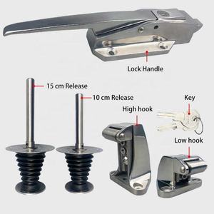 SUS316 1178 Industrieller Nockenhebel-Sicherheitsverschluss mit Innenfreigabe-Griff Kühllagertürschloss Beidhändig Verwendbar - Product Image 5