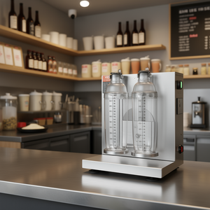 Licuadora Comercial Vevo de Doble Cabezal con Vaso de PC de 1L, Máquina para Batir Té con Leche, Velocidad Ajustable para Tiendas de Té con Leche - Product Image 2