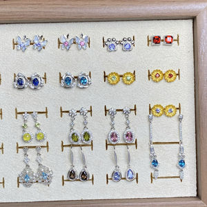 Pendientes de jade natural y aretes de plata 925 pendientes de jade joyería pendientes coreanos arracadas de oro de 18K - Product Image 1