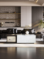 Multifunktionaler Rechteckiger Marmor-Couchtisch, Modern und Schlicht für Kleine Wohnungen, Luxuriöses Wohnzimmer-Accessoire für den Haushalt