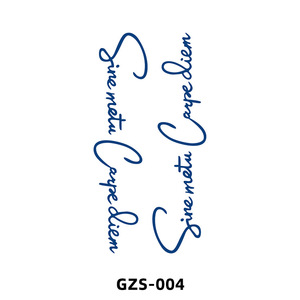 MOONLIGHT 2023 Nouvelle Arrivée Autocollants de <span class=keywords><strong>Tatouage</strong></span> <span class=keywords><strong>Semi</strong></span>-Permanents à Base de Jus et d'Herbes, Bleu Mat, Personnalisables, Style Frais, Lettrage pour Hommes - Product Image 5
