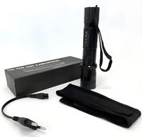 Lampe torche tactique en aluminium avec indicateur de puissance, cordon de sécurité, LED rechargeable pour la randonnée, les kits de sécurité d'urgence et le contrôle des aboiements des animaux domestiques