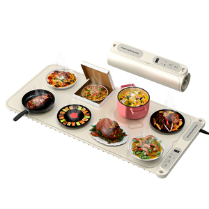 Tiết Kiệm Không Gian Lớn Kích Thước Thực Phẩm Nhanh Chóng Sưởi Ấm Pad Với Bộ Đếm Thời Gian Giữ 8 Món Ăn Linh Hoạt Ấm Hơn Khay Dễ Dàng Lưu Trữ Điện Nóng Lên Mat - Product Image 1