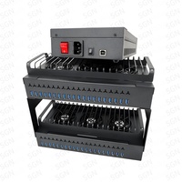 Boîtier de ferme de téléphonie mobile intelligent en gros pour 40 téléphones, avec hub USB et châssis pour transfert de données, compatible Android DIY, noir