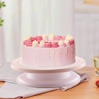 Ensemble de 6 ustensiles de pâtisserie en plastique, ensemble de décoration de gâteaux, ensemble d'outils de pâtisserie, plateau tournant pour gâteaux