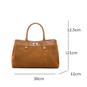 Fabricant de sacs personnalisés, OEM, sacs à main pour femmes, design rétro haut de gamme, luxe, <span class=keywords><strong>daim</strong></span>, cuir véritable - Product Image 4