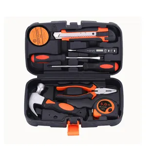 Hardware 9-Piece Household Hand Tools Set Portable Hand Tools Set Cordless For Woodworking Mini Tools Set Hand