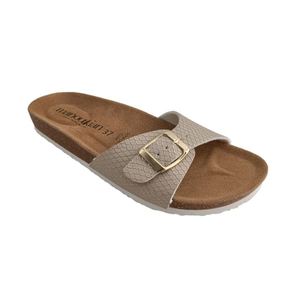 Zapatillas de casa de microfibra EVA para mujer, sandalias de Pu de serpiente, calzado de poliester, para exteriores, Color personalizado - Product Image 3