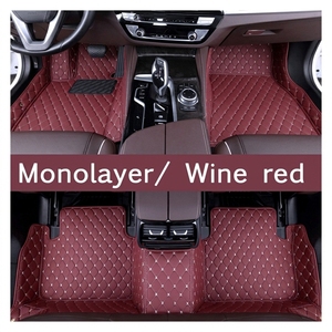 Tapis de sol de voiture en cuir de luxe pressé à chaud 3D, ensemble complet de 4 pièces pour <span class=keywords><strong>Cadillac</strong></span> SRX 5 places 2010-2016, ajustement personnalisé, antidérapant, Muchkey - Product Image 1