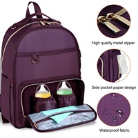 Großhandel Designer Modische Wickelt asche Baby Windel taschen mit USB-Wickel unterlage Benutzer definierte Logo Wickelt asche für Mama Frauen Dame