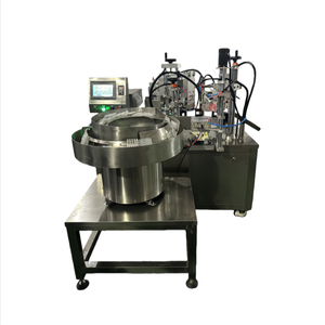 Máquina de llenado automática de 2 boquillas cerámicas para hacer masterbatch de PP TiO2, con sistema neumático de 100-500 ml y boquilla de sellado, para llenar botellas de 10 ml. - Product Image 1