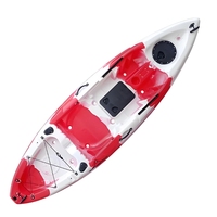 Kayak de pêche Double Kayak récréatif épais LLDPE rotomoulé canoë bateau à rames monobloc