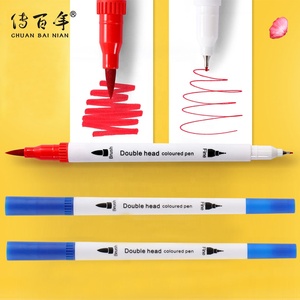 เครื่องเขียนของโรงเรียนปากกาแปรงปลายคู่สี100สำหรับปากกามาร์กเกอร์ศิลปะและการวาดภาพระบายสีน้ำบรรจุภัณฑ์ชุดที่ใช้บรรจุ - Product Image 5