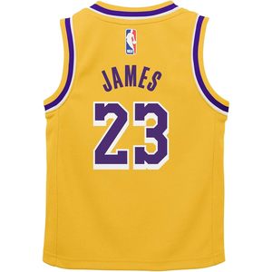 Maillot de basket-ball pour bébé garçon, édition icône jaune, LeBron James 23, Los Angeles Lakers - Product Image 3