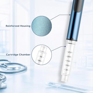 Composants de dispositifs de type stylo |   Boîtier en aluminium anodisé pour pièces de cadran |   Assemblage OEM |   Emballage de crème pour le soin de la peau |   Cartouche de 3 ml | - Product Image 2