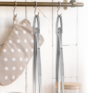 Stainless Steel Food Tongs 33Cm Heat Resistant Korean Style For BBQ Steak Grilling - Product Image 3