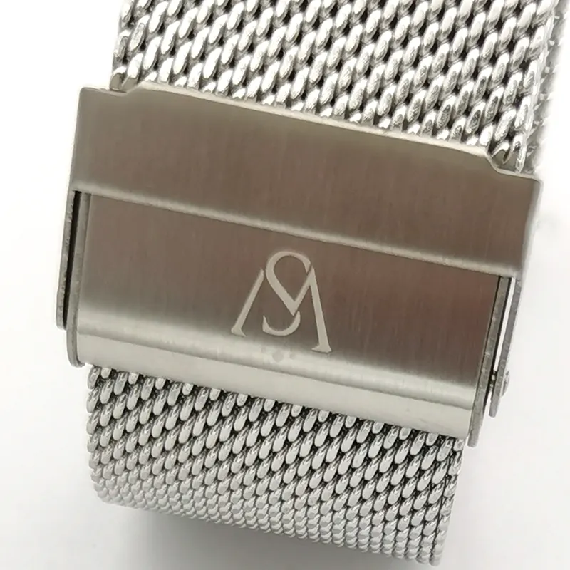 Impression de logo personnalisé graver fermoir laser boucle de bracelet de montre