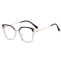 Vente en gros de lunettes en métal œil de chat TR90 plein cadre lunettes anti lumière bleue pour femmes protection des yeux lunettes pour femmes