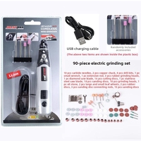 Mini-meuleuse JANGKLIFE à 3 vitesses variables, outil rotatif sans fil avec kit d'accessoires de 70 pièces+, léger, alimenté par batterie, pour le bricolage