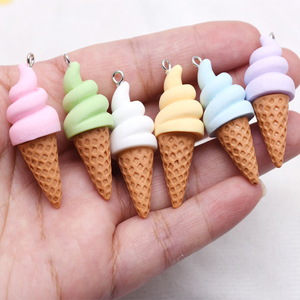 Ice Cream Resin Pendant <b>Charms</b> <b>for</b> DIY Earrings Necklace <b>Bracelet</b> Jewelry Making Handmade Food Keychain Accessories Colgantes - Product Image 5