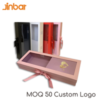 Coffret Cadeau Luxe Pliable Magnétique pour Fleurs, Roses Éternelles, Estampage à Chaud Doré, Lamination Mate pour Anniversaire et Saint-Valentin