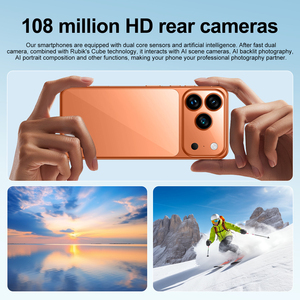 Smartphone Multifonctionnel Quotidien pour 17 Pro Max LTE Espagnol Anglais Écran OLED 120Hz Double SIM <span class=keywords><strong>Calendrier</strong></span> Moniteur de Santé - Product Image 4