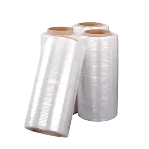 19inch Anti-stat Plastic 100% Virgin Lldpe Stretch Film Roll For Hand Use Packaging Wrap Tint Pink 80 Gauge 1000ft