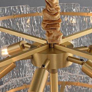 Europe And South Korea Modern Crystal <b>Chandelier</b> 600 800 L1200 LED <b>Light</b> For Living Room Bedroom - Product Image 4