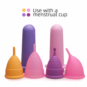 <span class=keywords><strong>Aplicador</strong></span> de Copa Menstrual de Silicona Suave Reutilizable de Nuevo Diseño <span class=keywords><strong>con</strong></span> Capacidad de 25/30 ml y Tamaño S/L - Product Image 6