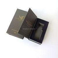 Nouveau Design 100Ml 50ML Fond Épais Bouteille De Parfum Translucide Noir Bouteille De Parfum Rond Bouteille De Parfum avec Boîte D'emballage