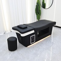 Lit de lavage capillaire pour salon de beauté avec hydrothérapie, massage thaïlandais et spa pour la tête