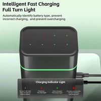 PUJIMAX 8 piles rechargeables au lithium-ion 1,5 V AAA 1100 mWh avec chargeur intelligent – Piles vendues individuellement
