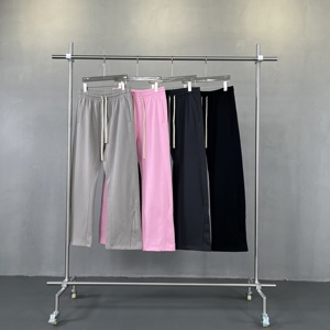 Pantaloni della tuta a forma di Jogging con lavaggio acido francese pantaloni della tuta a zampa di spugna con logo pantaloni della tuta di <span class=keywords><strong>cotone</strong></span> pantaloni da <span class=keywords><strong>uomo</strong></span> - Product Image 2