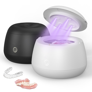 Nettoyeur Dentaire Ultrasonique UV Étanche IPX7 OEM avec Réservoir en Acier Inoxydable de 200 ml, Nettoyeur Ultrasonique Domestique pour Appareil Dentaire et Gouttière - Product Image 1
