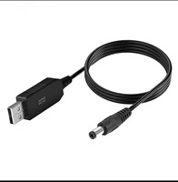 Conector de Cable WiFi a Powerbank DC 5V a 12V Cable USB Boost Converter Cable elevador para enrutador Wifi Módem Ventilador Altavoz