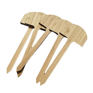 Marqueurs floraux pour plantes d'herbes aromatiques de jardin, en forme de demi-<span class=keywords><strong>lune</strong></span>, en bambou, étiquettes personnalisées pour <span class=keywords><strong>semis</strong></span>, légumes, fleurs, plantation - Product Image 1