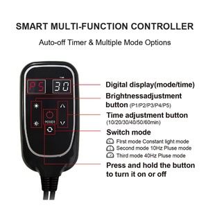 Almohadilla de Terapia de Luz Roja de Tamaño Mini, 3 Modos, 10HZ 40HZ, Temporizador de 10-60min, 660nm 850nm, Máquina de Tratamiento con Luz Infrarroja Roja, Almohadilla de Masaje - Product Image 4